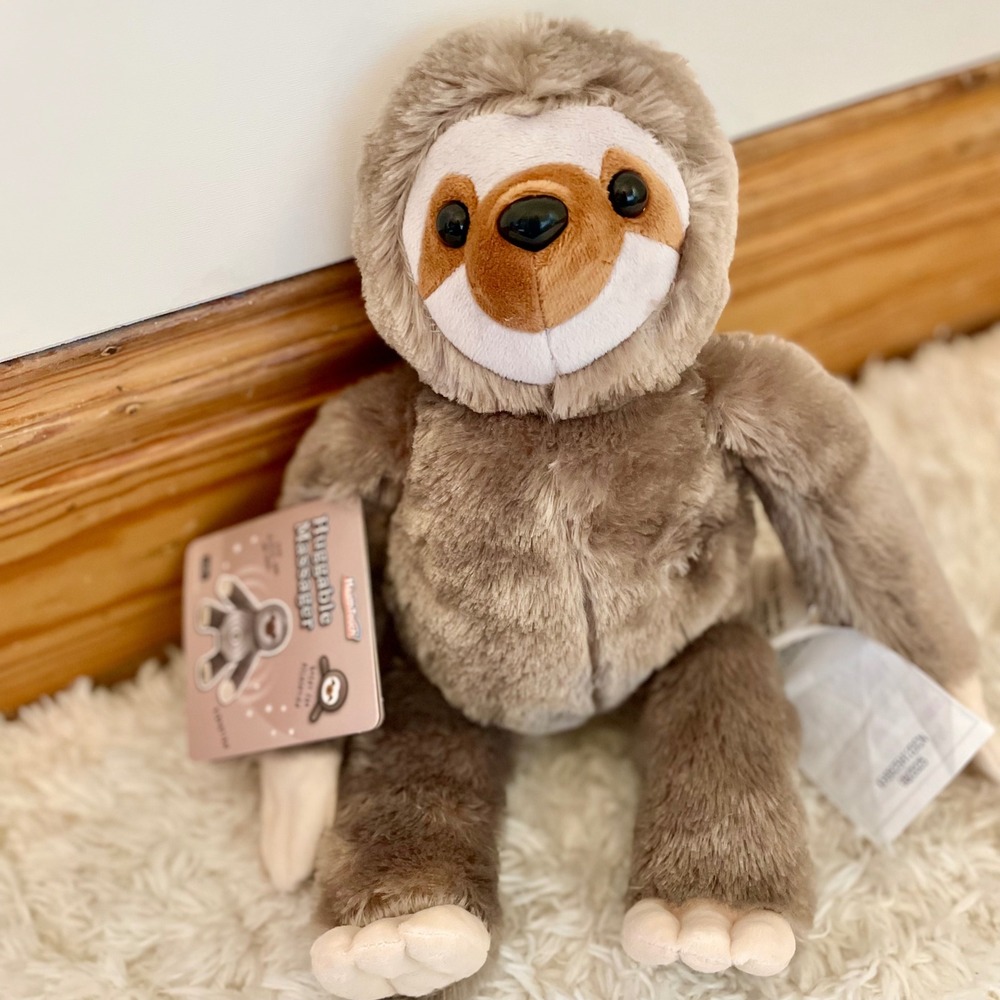 HealthTouch Huggable Massager Plush Sloth Vibration Comfort‎ Relax Toy